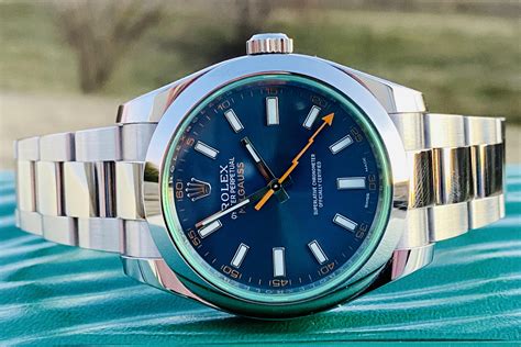 rolex 11640|rolex milgauss 116400gv blue dial.